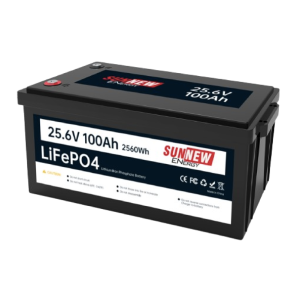 Solar System batteries - Sunnew 100ah 25.6V LiFePO 4